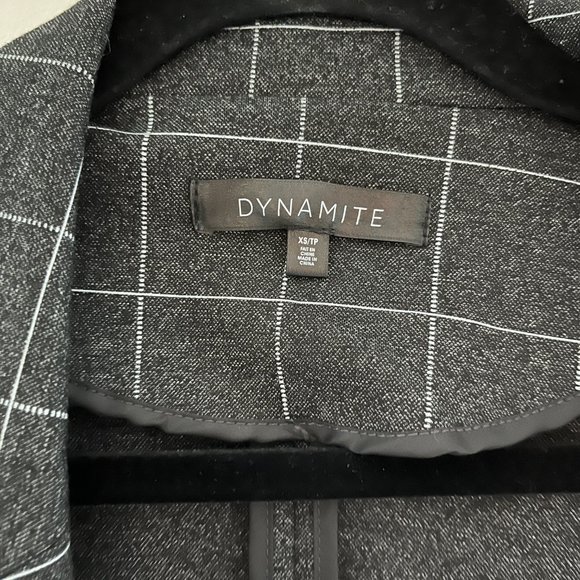 Like New Dynamite Charcoal Check Duster Coat - Picture 4 of 4